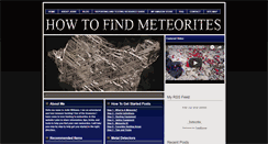 Desktop Screenshot of howtofindmeteorites.com