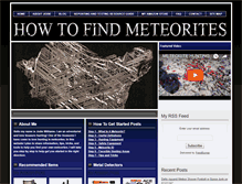 Tablet Screenshot of howtofindmeteorites.com